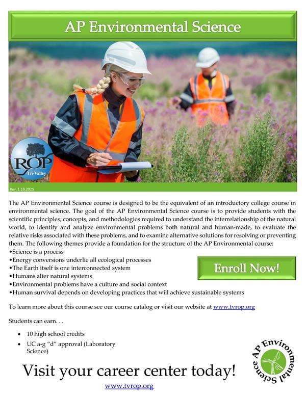  Click link for course information flyer